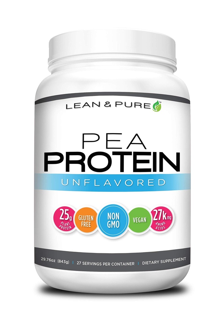 リーン&ピュアピーナプロテインパウダー、ビーガン、低炭水化物、タンパク質25g、非GMO、グルテンフリー、27サービング、843g