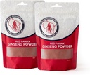 Red Panax Ginseng Powder with Natural Ginsenosides (16 oz)- Supports Healthy Energy, Vitality, Mood and More, Korean Panax Ginseng Root Powder for Smoothies, Coffee or Drinks (2 Packs)