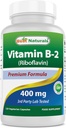 ベストナチュラルビタミンB2(リボフラビン)400mg - 片頭痛の救済 - Veggieカプセル - Conezyme Precursor - 120カウント
