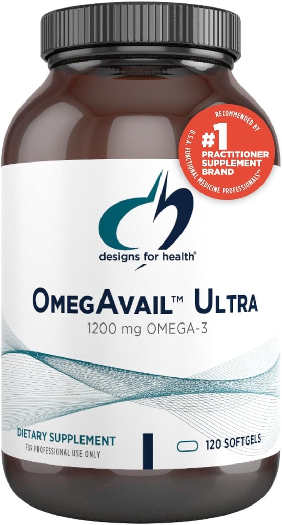 健康のための設計 OmegAvail の超 TG の魚油 1200mg - DHA/EPA の Triglyceride の形態 Omega 3 の魚油の補足 - 魚介類の Aftertaste (120 の Softgels)無し
