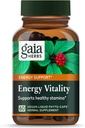 Ginkgo、Ginseng、緑茶、Nettle* - 60ビーガン液体Pyto-Capsules(20日の供給) - 健康なエネルギーとストレスレベルを維持するGaiaハーブエネルギーバイタリティ - エネルギーサポートサプリメント