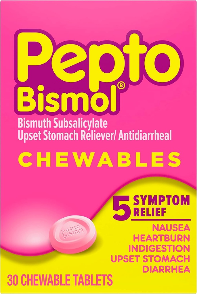 PeptoのBismol Pepto-BismolのChewableタブレット、30のct、