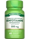 Nature's Truth Benfotiamine | 300mg | 60カウント | 非GMOとグルテンフリーサプリメント | ビタミンB1プレカーサ