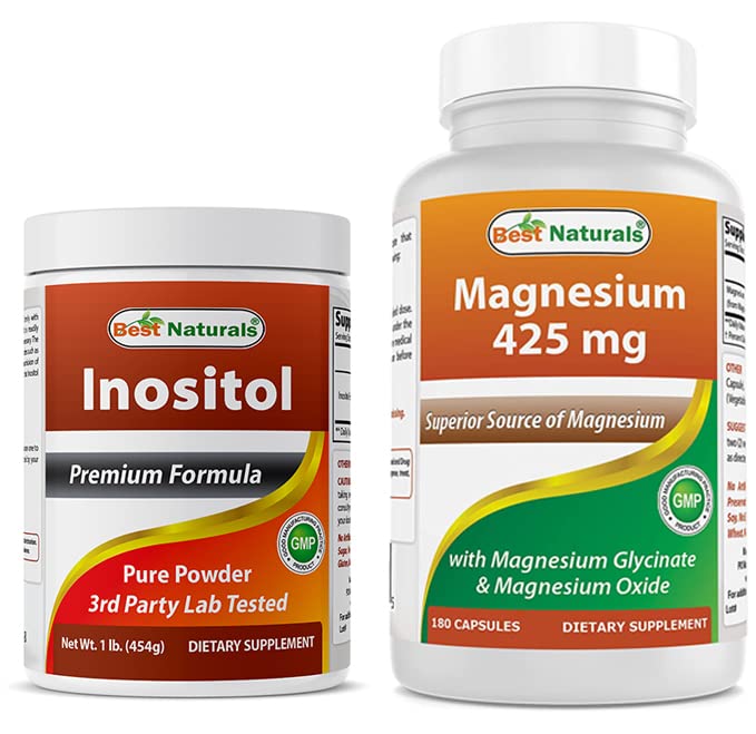 最高の自然なイノシトールの粉1 Lb及びマグネシウムのグリシン425のmg