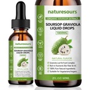 Naturesoursours 100%の純粋で有機サワーソップのエキス、サワーソップのグラビオラの液体は1800MG、有機性純粋なサワーソップの葉およびフルーツのエキス、砂糖/グルテンフリー、2 FL.OZ (1)