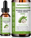 Naturesoursours 100%の純粋で有機サワーソップのエキス、サワーソップのグラビオラの液体は1800MG、有機性純粋なサワーソップの葉およびフルーツのエキス、砂糖/グルテンフリー、2 FL.OZ (1)