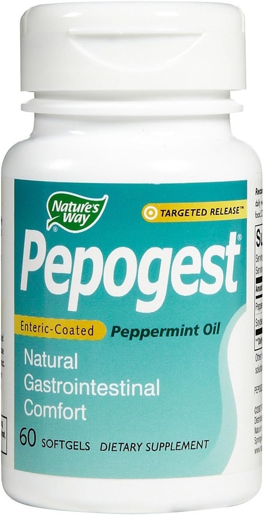 Nature's Way - Pepogest Ecペパーミントオイル、60ソフトジェル