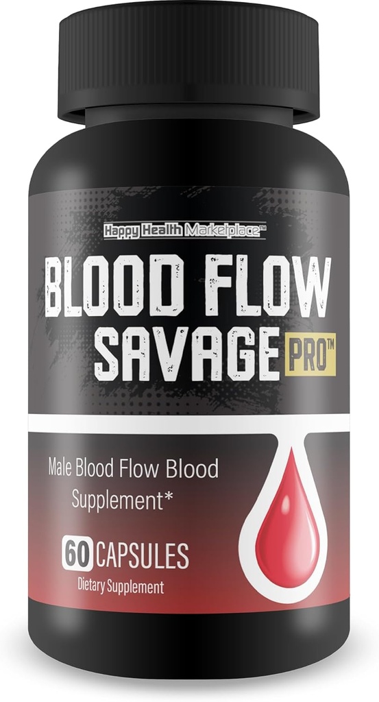 Blood Flow Savage Pro - Our Best Blood Flow Capsules - Healthy Blood Flow Natural Formula - Support Men Blood Flow Savage Grow Max Your Body Circulation - Mens Blood Flow Supplement Max Blood Flow