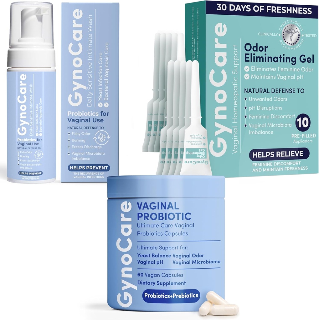 テラメッド・ジャスト・シンク・コンフォート・包括的なフェミニン・ウェルネス・バンドル - pHバランス、臭気コントロール、健康を刺激するためのトリプル・サポート