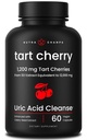 有機タルトチェリーエキスカプセル12,000mg - モンモーレンタルタルタルタル酸チェリー濃縮物、チェリーシード&ビルベリー - 尿酸クレンジング&ジョイントサポート - ビーガンカプセル