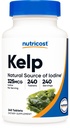 Nutricost Kelpタブレット、Iodineの325mcg、240錠 - 非GMO、グルテンフリー