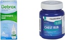 Debroxスイマーの耳ドロップ、1 Fl OzとHealthWise薬用チェストルブ、4オンス。 バンド