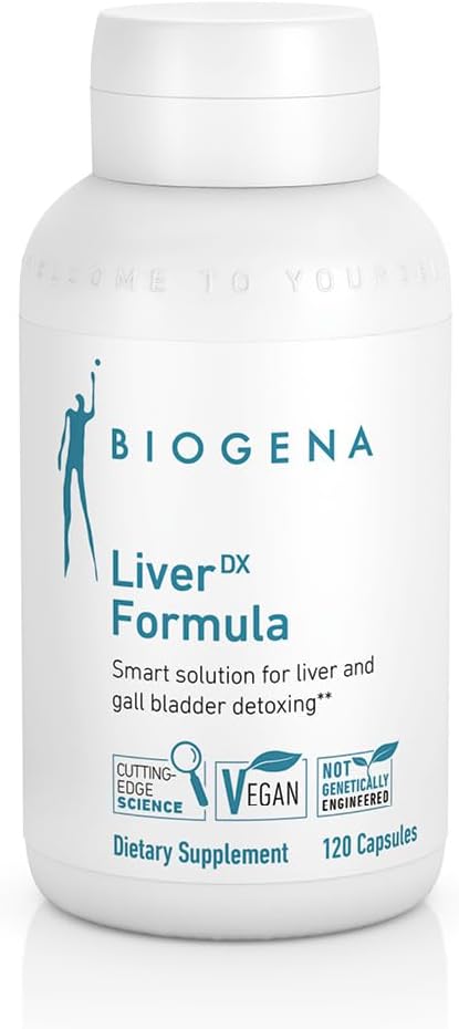 BIOGENA WISSEN SCHAFFT GESUNDHEIT LiverDXフォーミュラサプリメント - 肝臓とギャルブレードデトックス、クレンジング&リペア**(ミルクアザメ、アーティチョーク&タンポポエキス、レシチン)