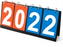 Portable Table Top Scoreboard Flipper, Multi Sports Score Flip Scoreboard Score Keeper