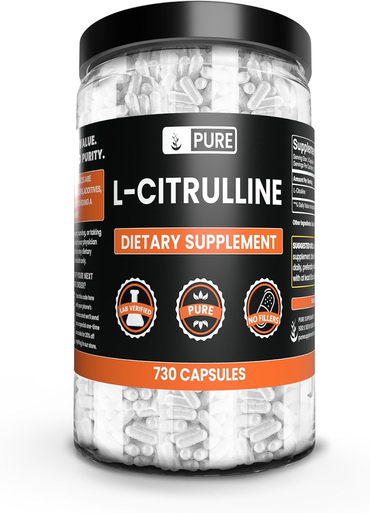 純粋で元の原料 L-Citrulline マグネシウムか米の注入口、常に純粋、実験室は確認しました(730 カプセル)