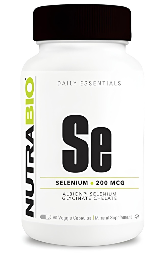 NutraBioのセレニウムの補足、200mcg - 90の野菜カプセル-自然な酸化防止サポート