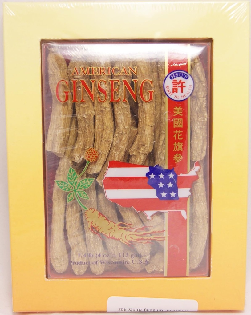 Hsu's Ginseng SKU 0103-4 | ロング・ミディアム・スモール | ジンセン・ガーデンズ アメリカン・ギンセン ダイレクト・オブ・ギンセン アメリカン・ギンズン | ヒロイン・ギンセン・ルーツの4oz Box