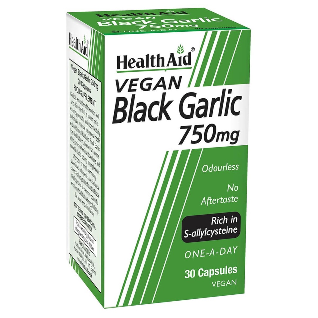 HealthAid 黒ニンニク 30 ベジカプス 750 mg