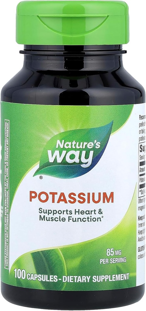 Natures Way Potassium Chelate Complex - 100 Capsules