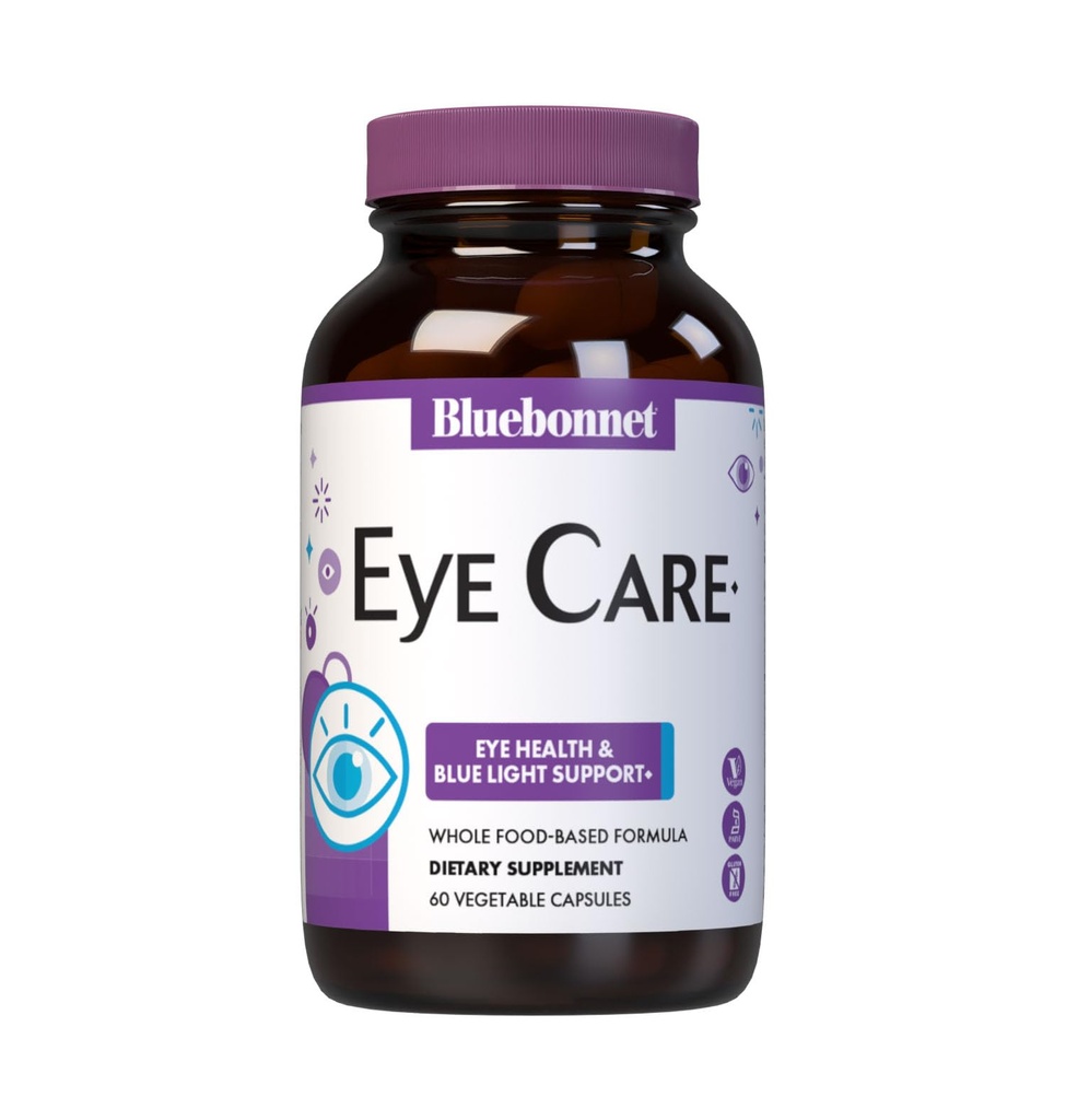 Bluebonnet栄養アイケアMacular&Blue、目の健康&ブルーライトサポート*、ビーガン、コザー認証、グルテンフリー、乳製品フリー、60野菜カプセル、30サービング
