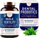 WINDSOR BOTANICALSの男性の豊饒の補足および歯科プロバイオティクスの健康およびウェルネスの束
