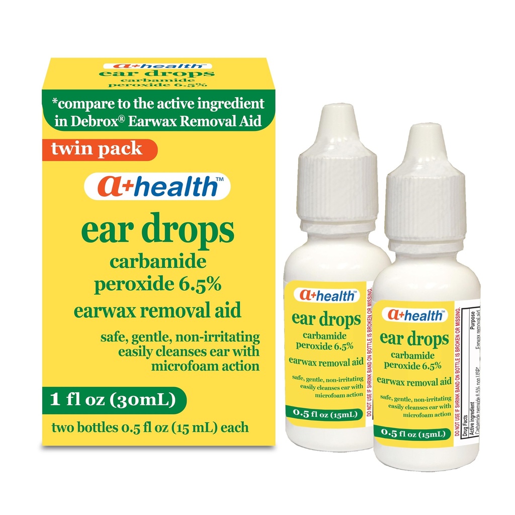 A+Health Earwax の取り外しの低下、米国、ツイン パック、1 の fl の oz のびんでなされる Carbamide の過酸化物 6.5%