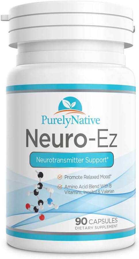 Neuro-Ez アミノ酸ブレンド B ビタミン & バレリアン Neurotransmitter サポート リラックスした気分を促進します 本当に Calming 経験