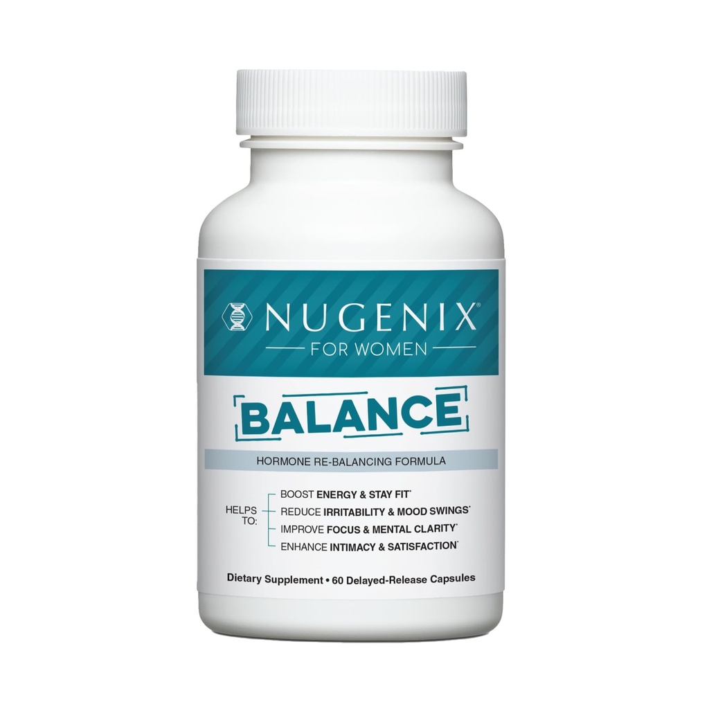 女性のバランスのためのNugenix - 女性のためのホルモンのバランス、ブースト エネルギー、改善の焦点及び精神的な明快さ、復元のホルモンのバランス、月経閉経、ashwagandha KSM-66のタービン、ビタミンD、DIM、60の計算