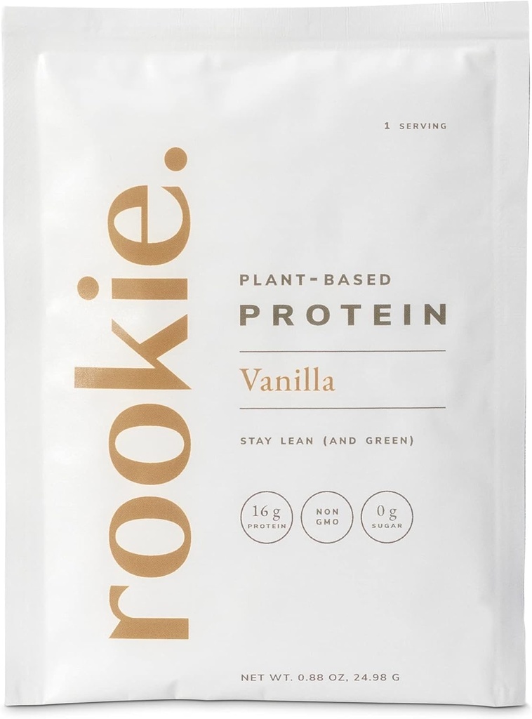 Rookie Wellnessの植物ベースのプロバイオティック蛋白質-完全なアミノ酸のプロフィール、Gut-Healthyのプレバイオティクス及びプロバイオティクス、及び25のビタミン及び鉱物(10の磨き粉、バニラ)上の有機性ペア蛋白質の粉