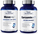 1MD栄養MoveMD&CurcuminMDプラスバンドル | ドクターフォーミュレートコラーゲン、ターメリッククルクミン、ボスウェリアセラタ | 共同健康サプリメント