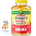 Omega-3 魚油心臓全般 & 脳の健康栄養補助Softgels, 1000 mg, 120 ルーアのカウントバンドル 45 糖尿病解読