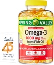 Omega-3 魚油心臓全般 & 脳の健康栄養補助Softgels, 1000 mg, 120 ルーアのカウントバンドル 45 糖尿病解読