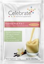 ビタミンを祝います 4-in-1 カルシウムクエン酸塩蛋白質の揺れ、500mg CalciumのポストのBariatricの外科、バニラ ケーキのバッター、15の単一のサーブのパケットのためのBariatric Multivitamin