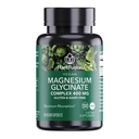 PlantFusion ビーガン マグネシウム グリシナートコンプレックス 400 mg - 高吸収性 & 生物学的利用性 - Chelated - 筋弛緩をサポート, 睡眠, 心臓の健康, ストレスリリーフ, エネルギー生産 - 非 GMO