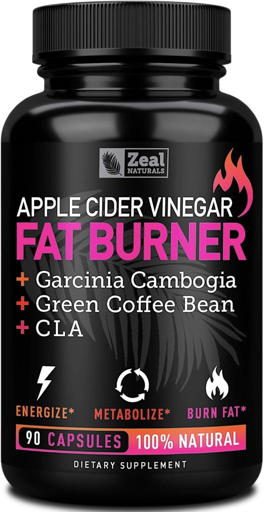 女性のためのApple Cider Vinegarの重量管理の丸薬 - Garcinia Cambogia + w。 CLA&グリーンコーヒー豆緑茶