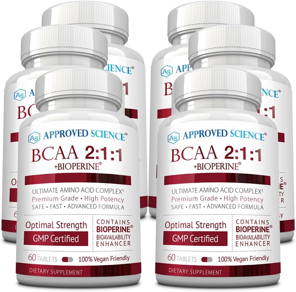 承認された科学BCAAの補足- 360のタブレット- 2400mg -性能を高め、筋肉開発を高めて下さい- Lロイシン、Lイソロイシン、L-ヴァリン-米国、非GMOでなされる