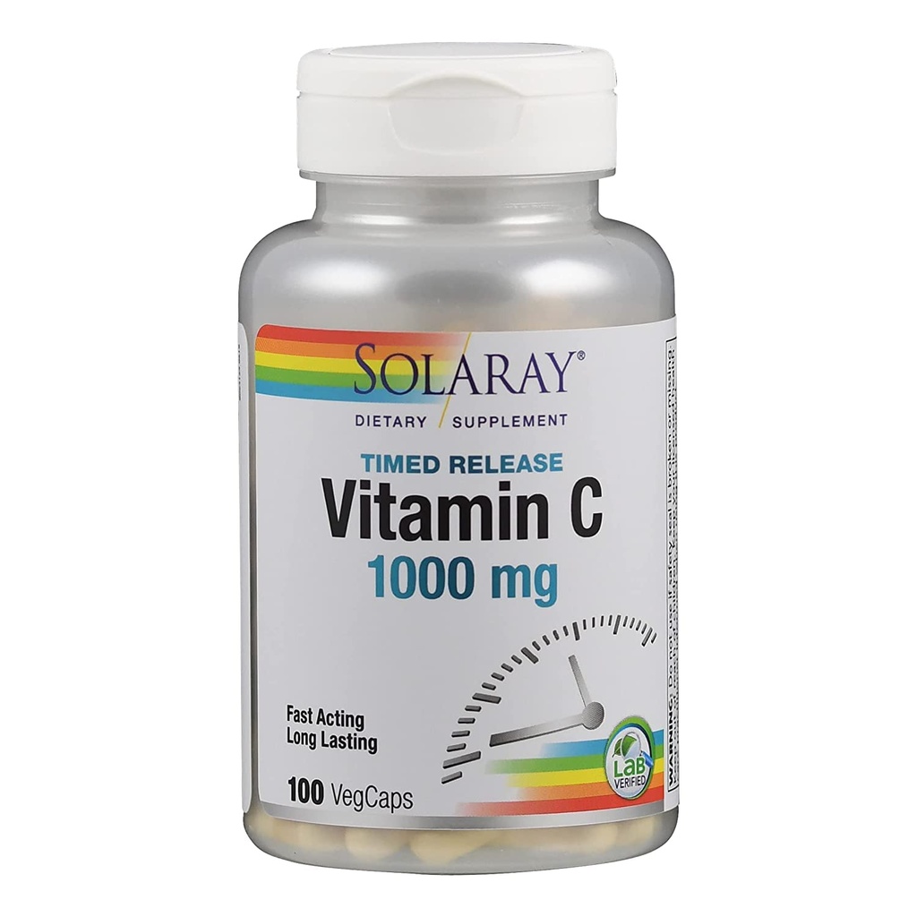 Solaray C 2ステージタイムリリースサプリメント、1000 mg、100カウント
