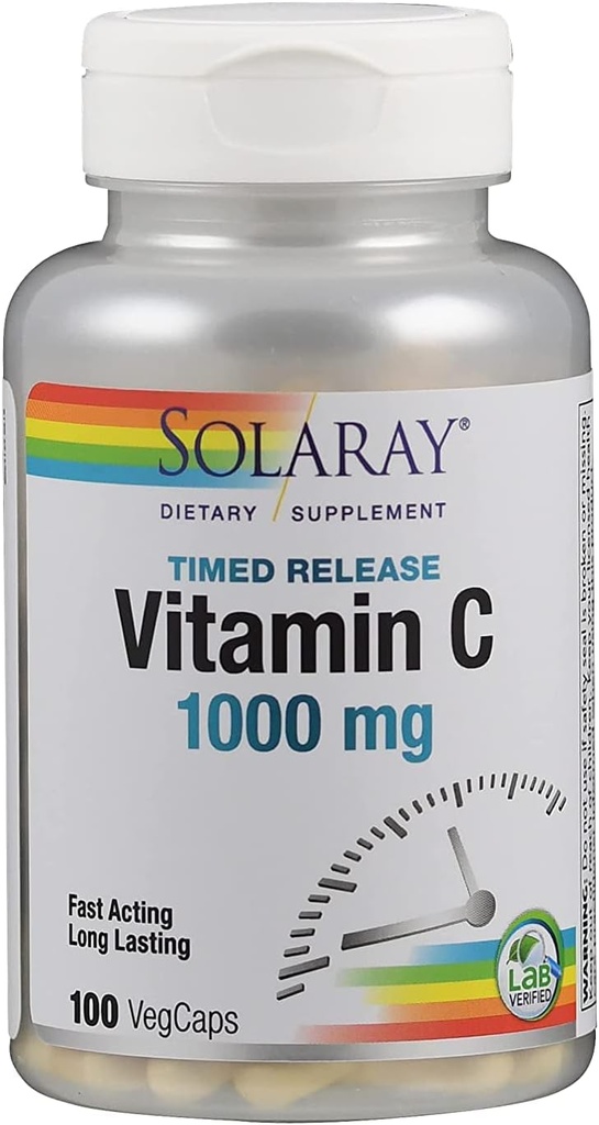 Solaray C 2ステージタイムリリースサプリメント、1000 mg、100カウント