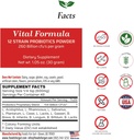 Foods For Gut Vital Formula 12 Strain Probiotics Powder 260 Billion CFU | Made in USA | Digestive & Immune Support | High Potency | 30 Grams (1.05 Oz)
