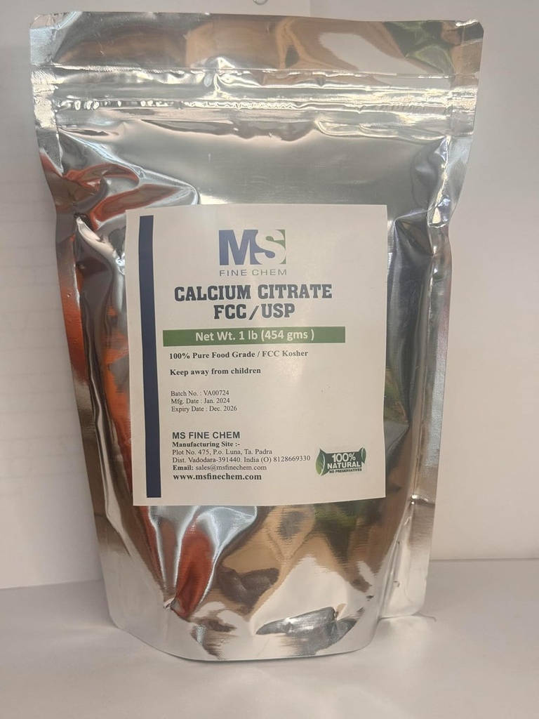 カルシウムクエン酸塩の粉-カルシウムクエン酸塩の補足、Calciumのクエン酸塩1000mg - Glutenは、サービングごとの4500mg (1000mgカルシウム)- 1ポンドを放します