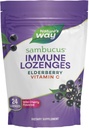 Nature’s Way Sambucus Immune Lozenges, High Potency Vitamin C, Elderberry, Wild Cherry Flavored, 24 Lozenges (Packaging May Vary)