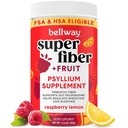Bellwayの極度の繊維の粉+フルーツ、砂糖の規則性のための自由な有機性Psylliumの殻の粉繊維の補足、Bloatingの救助及び消化器の健康、植物ベースの、ラズベリーのレモン(50のサービング)