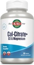 KAL Cal-Citrate+、Calciumのクエン酸塩プラスのビタミンD-3および500のmgのマグネシウム、健康な骨および歯サポート、Glutenは質、30のサービング、120のタブレットのために確認しました
