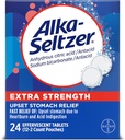 Alka-Seltzer Extra Strength Heartburn Relief Effervescent Antacid Tablets, Fast Indigestion Relief, 24 Ct