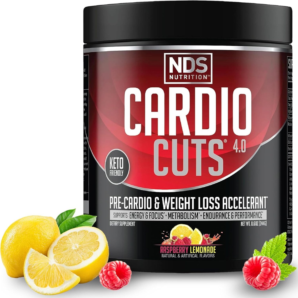 NDS Nutrition Cardio Cuts 4.0 - Raspberry Lemonade - 8.6 oz.
