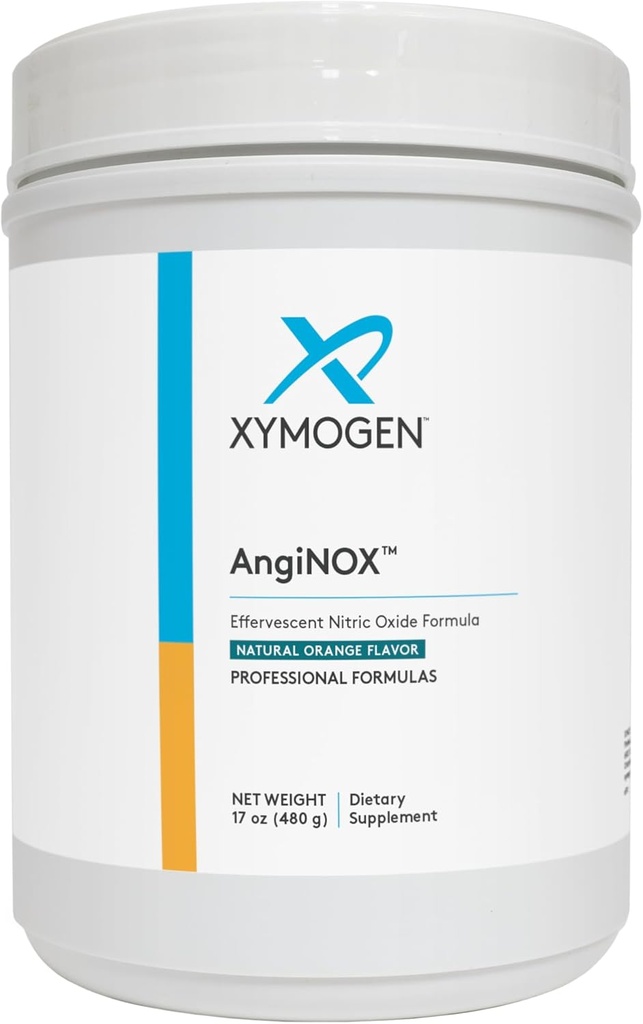 XYMOGENのAngiNOX - L-Arginine、L-Citrulline + Quercetinのニトリの酸化物サポート粉-は運動性能を支えま、血+酸素-オレンジ味の飲み物(17のoz)の流れを最大限に活用します