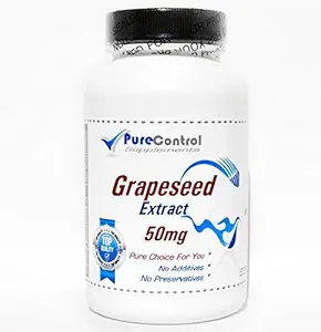 グレープシードエキス 50mg // 100カプセル // ピュア // ピュアコントロールサプリメント