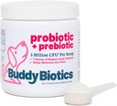 犬のためのBuddy Biotics Probiotic +プレバイオティクス - 腸の健康、消化器および免疫の健康、Diarrheaおよび腸サポート - スコープあたり5億CFU