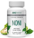 American Nutriceuticals - Noni - 60カプセル - バランスの取れたエネルギーのための強力な適応剤 - 100% 全フルーツパウダー