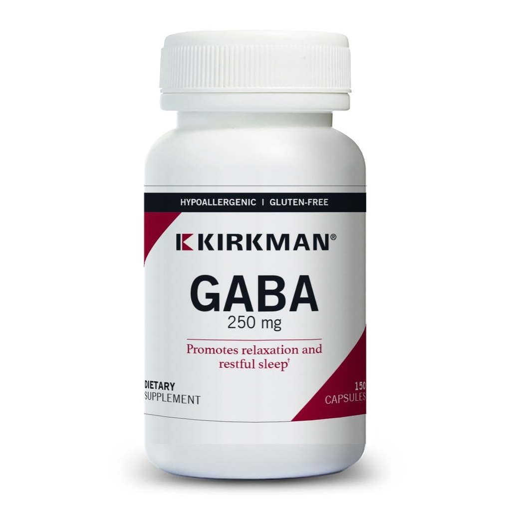 Kirkman GABA 250のmg - Hypoallergenicの150のカプセル